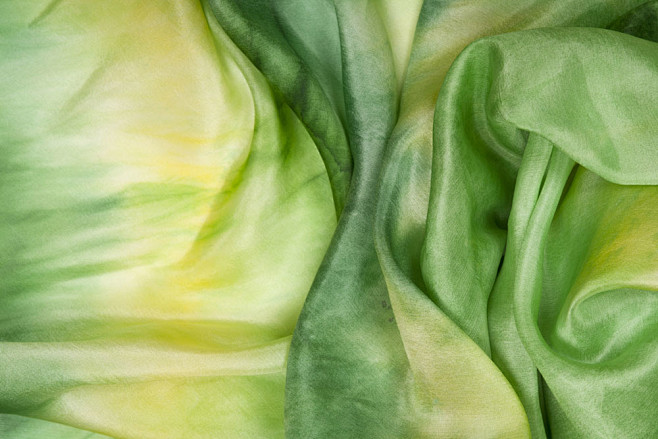 绿色丝绸背景图片