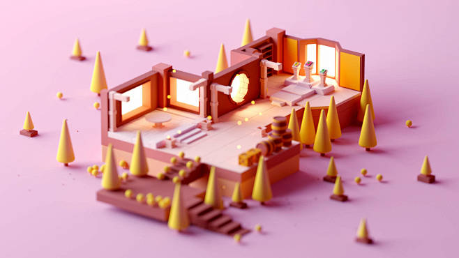 3d模型3d建模3dmaxc4d3d渲染3d插画