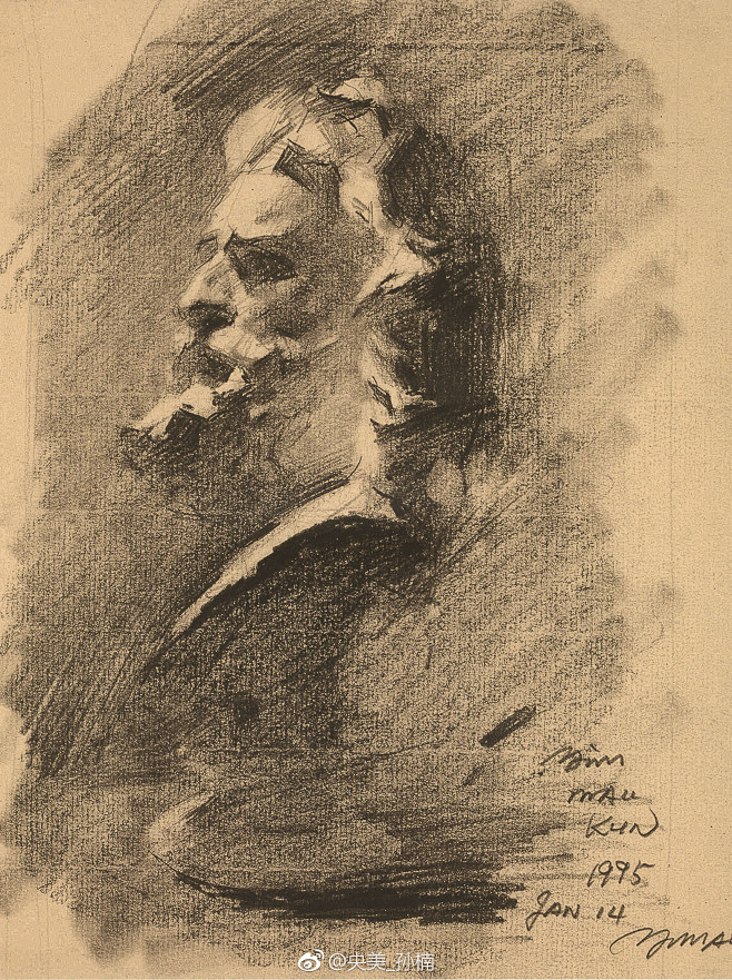 冉茂芹素描石膏像