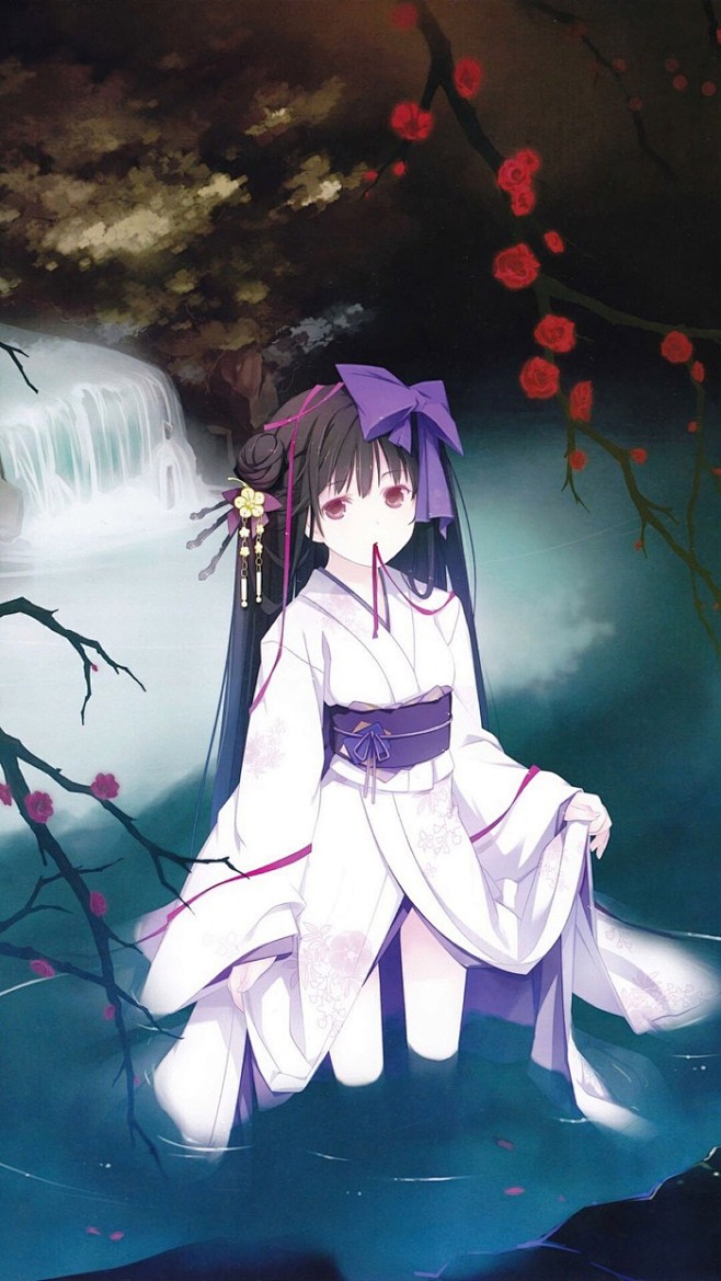 和风动漫美少女水中