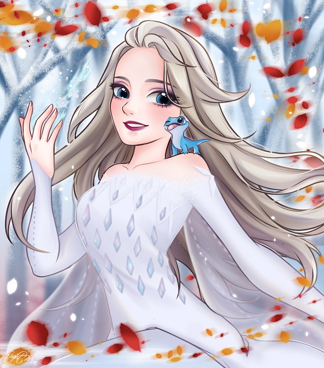 个人向持续收集一些冰雪奇缘2艾莎的图看图冰雪大冒险吧百度贴吧