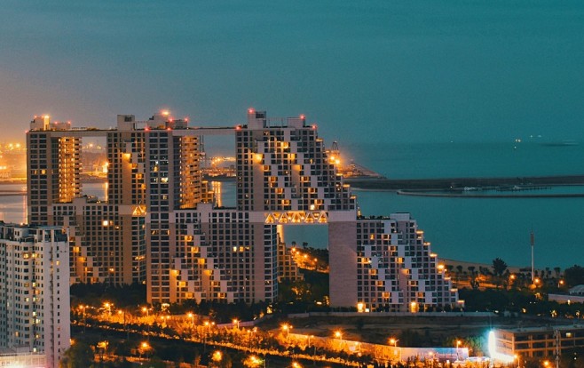 秦皇岛海碧台safdiearchitects于花园环境中建造高密度住宅