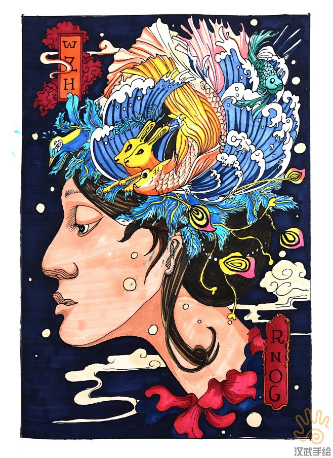 视觉传达海报设计考研手绘快题