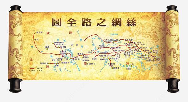 古代丝绸之路地图高清素材设计图片免费下载页面网页平面电商创意素材