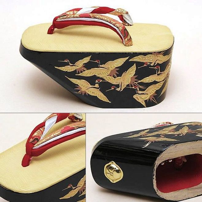 豪华款舞伎木屐超级超级贵换算成人民币后面还好多好多个0