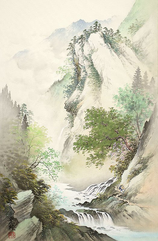 远看山有色,近听水无声——日本画家小岛光径山水画の世界