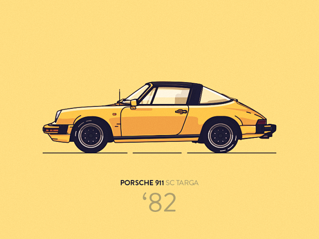porsche911sctarga82yellow