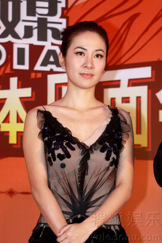 叶璇穿纱裙走光露底10