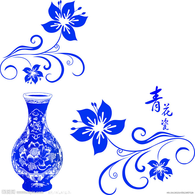 青花图案大图点击还原