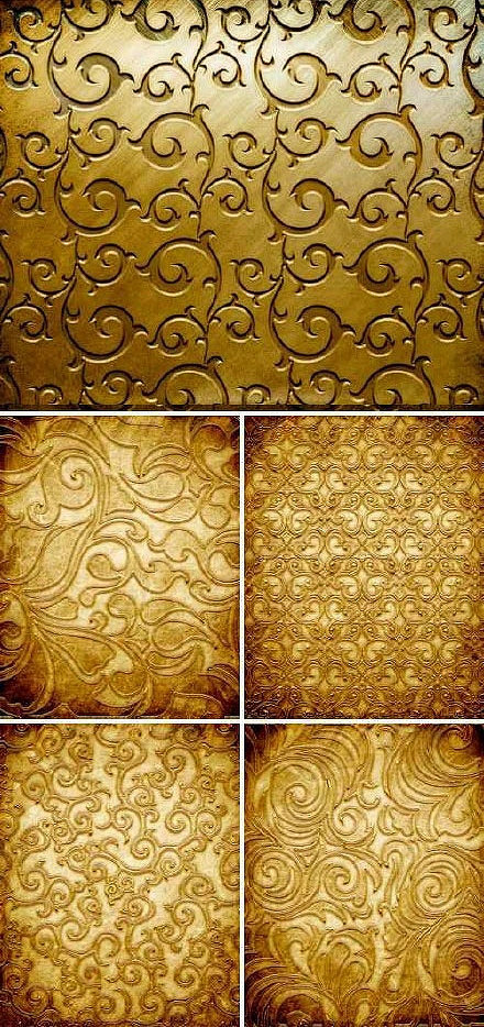 金色铜版花纹印记高清图片素材图片视觉中国下吧