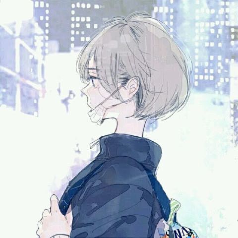 头像二次元高冷淡漠女短发