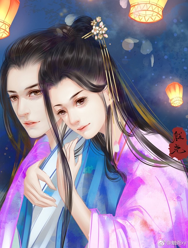 画师尧魈古风立绘言情插画古风插画橙光立绘橙光古风立绘