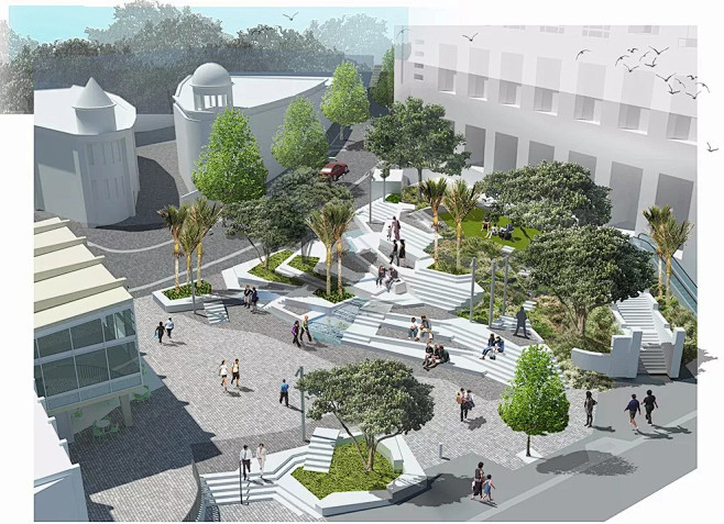 台阶广场露台台阶剧场广场露台剧场剧场广场平面图台阶景观台阶水景