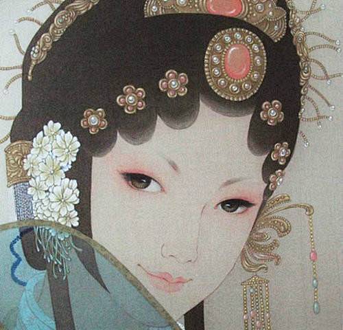 戏曲人物白描图7