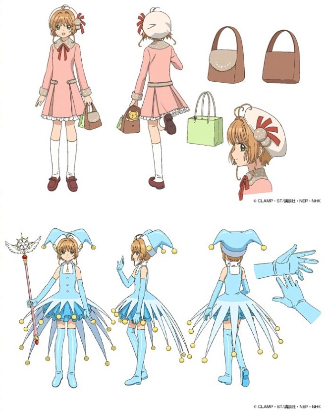 tv动画魔卡少女樱透明牌篇小樱的服装设定图更新67676767