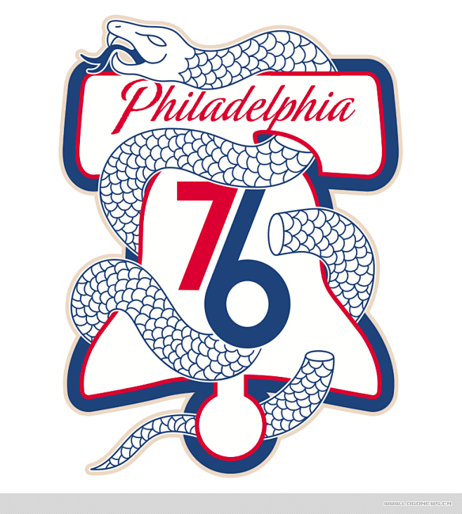 费城76人主场换了个断蛇标志这背后可有不少故事