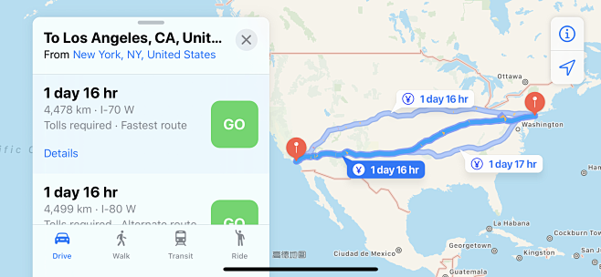 国外英文iphone导航界面
