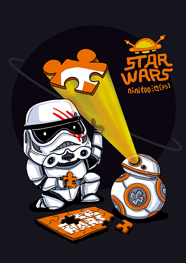 星球大战观影存念 #设计##插画##漫画.