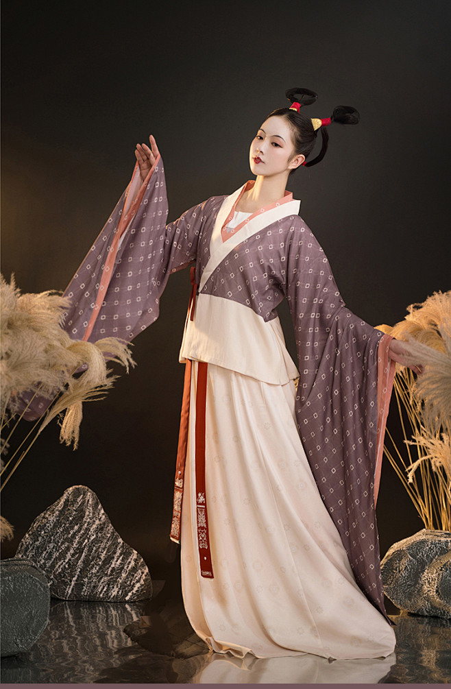 如是观原创汉服南朝复原风设计五柞宫遗梦录交领大袖襦裙淘宝网