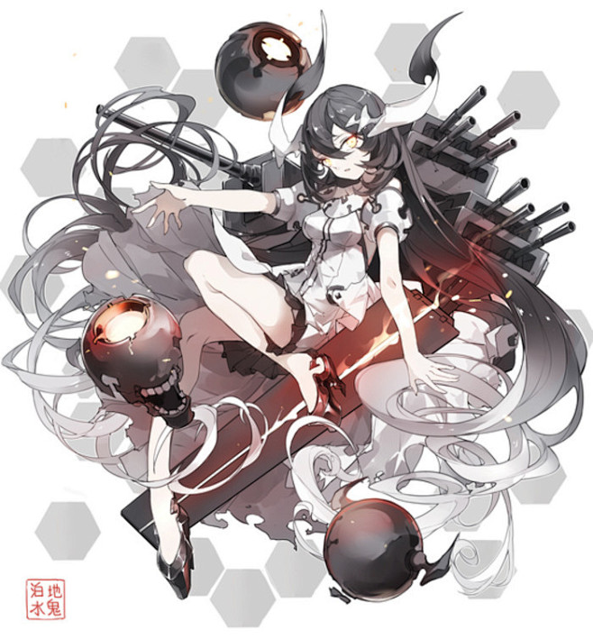 套图少女动漫二次元插画壁纸舰娘泊地水鬼舰队collectionp站id