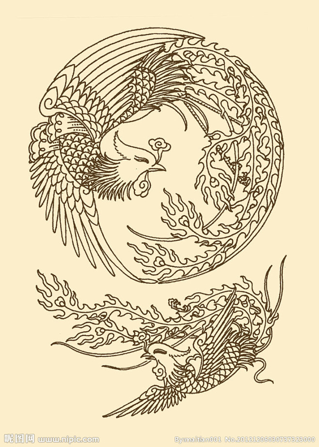凤凰纹样大图
