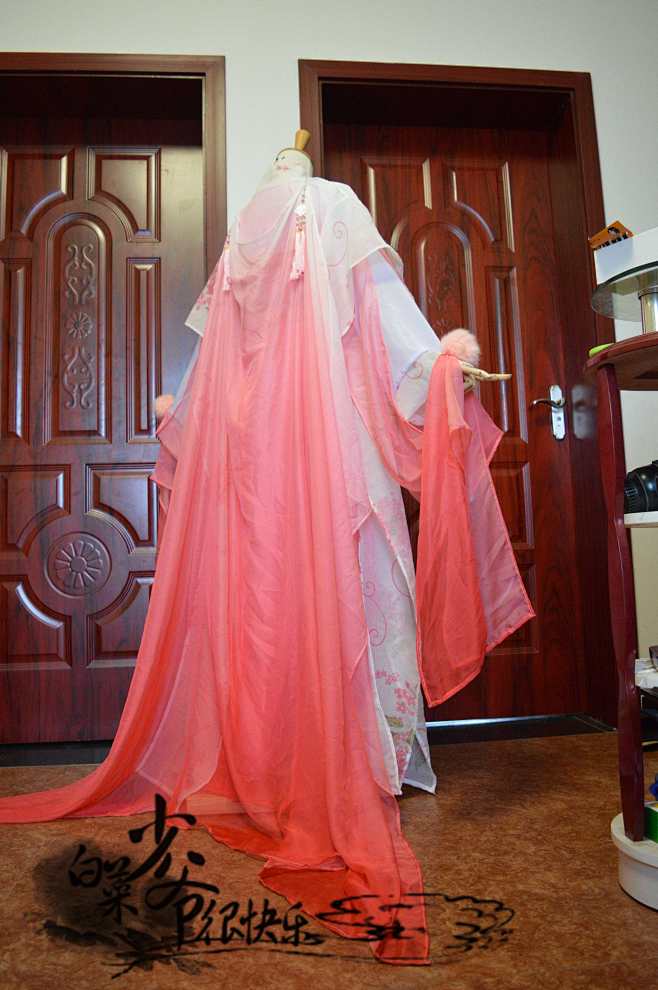 少爷cos古装粉色粉白少女古装华胥引君拂锦雀1