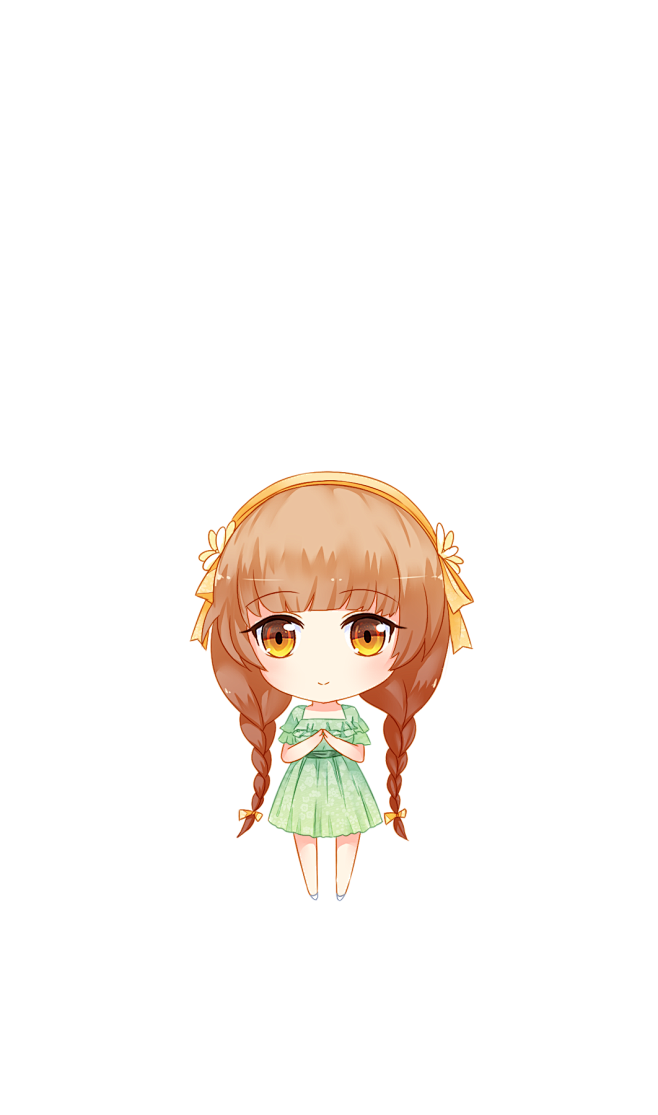 q版人物女现代免抠