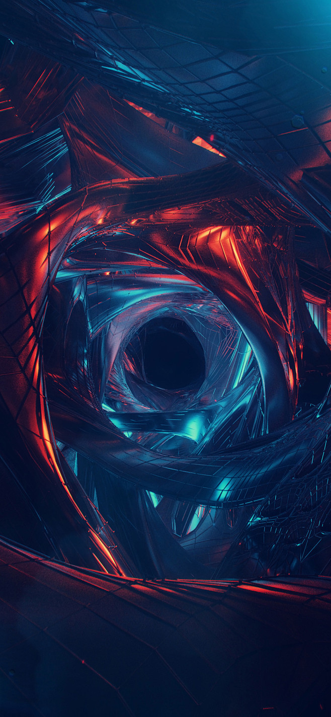 空间抽象圆炫酷苹果手机高清壁纸1125x2436爱思助手