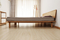 木智工坊的床，采用美国白橡木制作，包括排骨条也是白橡木制作，没有任何辅料。边角做了导圆处理，避免身体的磕伤，很人性化。