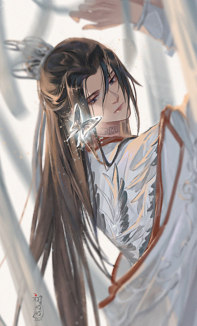 他的白猫师尊手绘/插画/动漫/漫画栗子jun该采集也在以下画板加载更多
