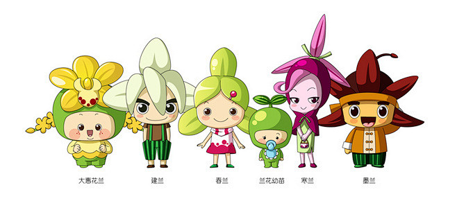 兰花卡通形象吉祥物插画晓懵原善良de影采集到手绘11图花瓣插画