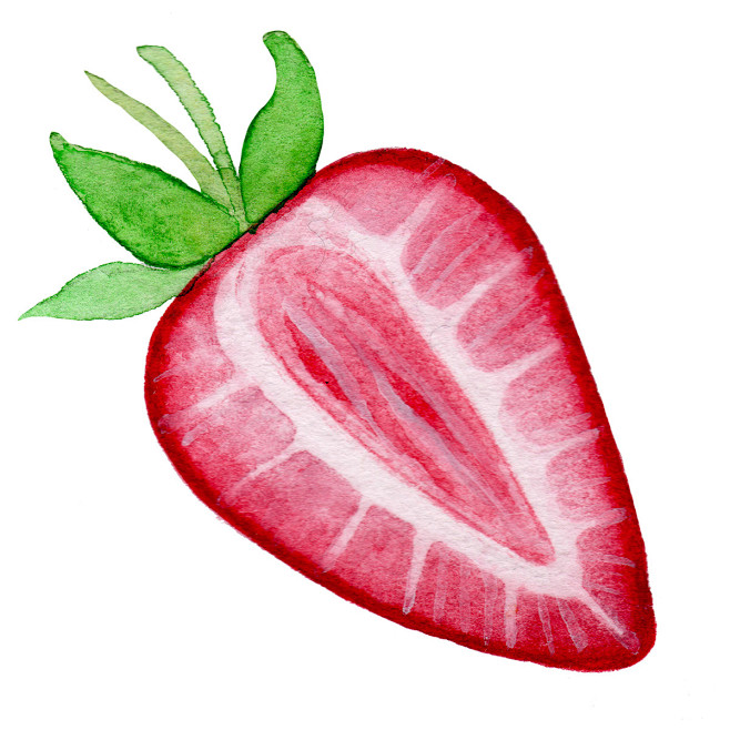 点击下载png大图夏日水果和浆果水彩画高清免扣素材fruitsberries