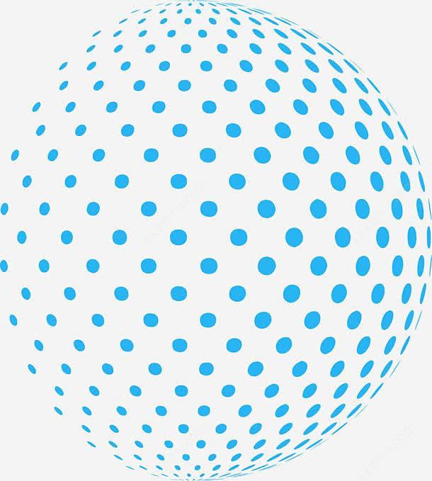 圆点创意蓝色科技球高清素材世界低能耗创意地球地球仪地理旅行现代球