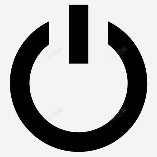 电脑开关机标识图标