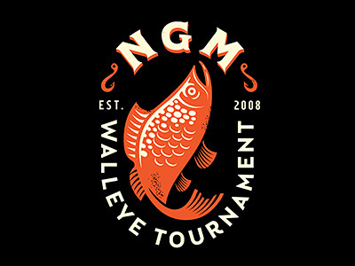 鱼跃龙门20款鱼元素logo设计