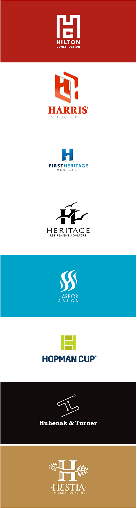 25个包含字母h的创意logo设计例子创意悠悠花园