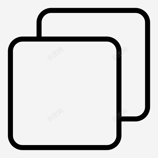 多选项卡正方形形状图标链接icon标识标志ui图标设计图片免费下载页面