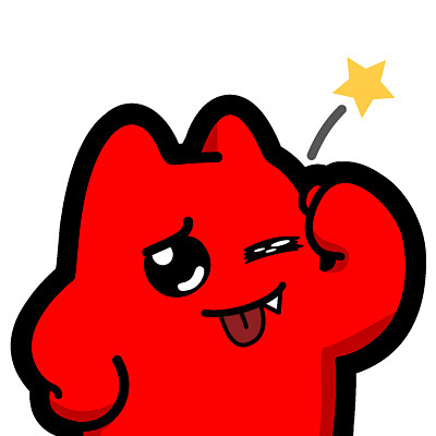 h2520180226魔鬼猫表情装傻半身叉腰敲脑袋卖萌可爱ip动漫魔性斗图