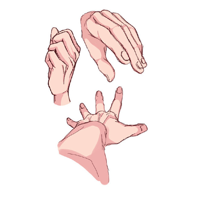 sai资源库动漫手部素材较常用的手部动作自己收藏转需