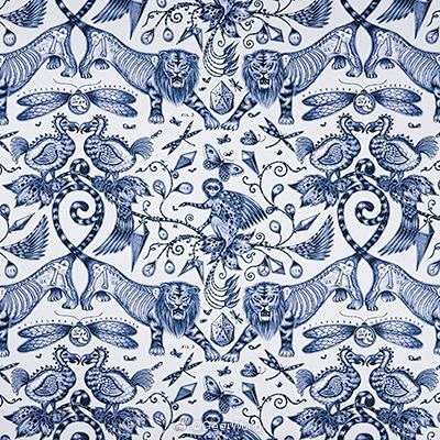 青花瓷纹样 hg时装插画超话#灵感的诞.