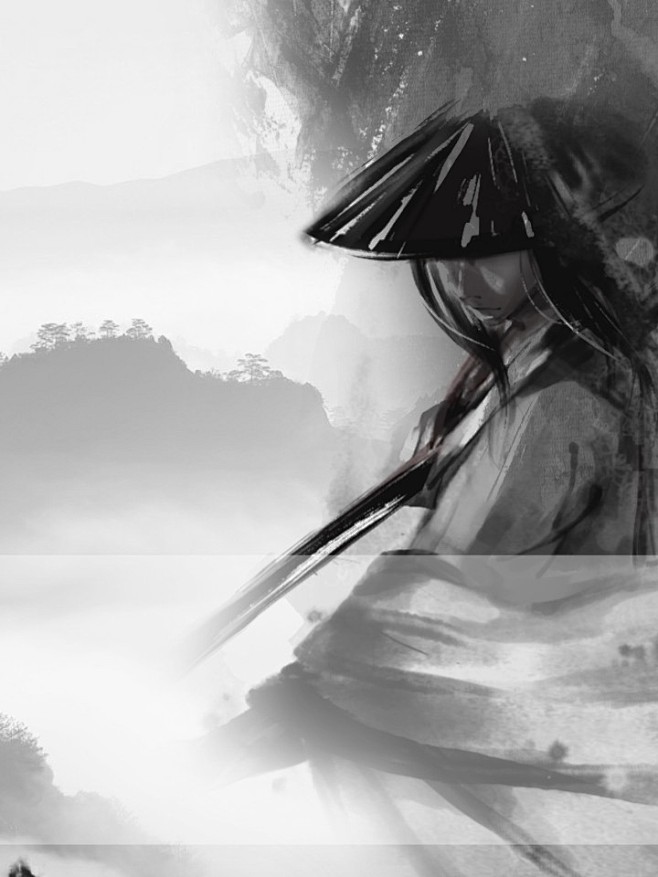 自修男频武侠底图素材来源于花瓣