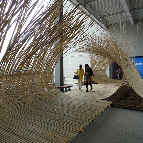 隈研吾的心灵感应竹装置