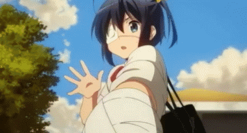 中二病也要谈恋爱gif