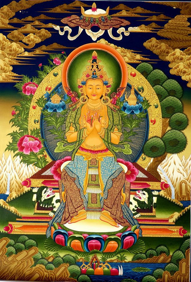 矿彩真金弥勒佛强巴佛