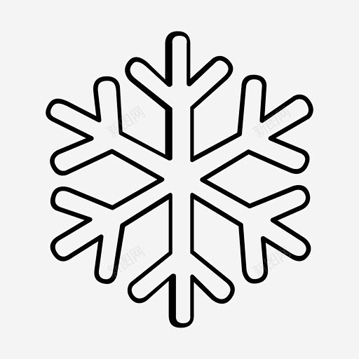 雪花冰冬天图标页面网页平面电商创意素材