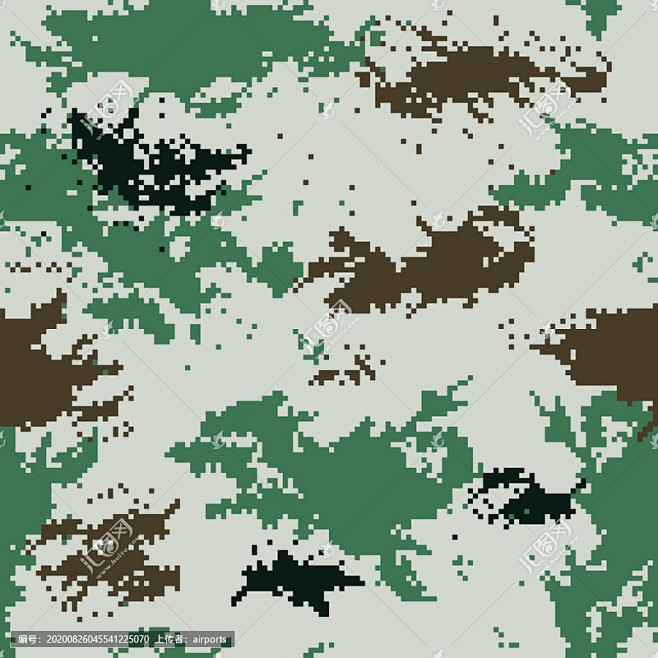 迷彩方块无缝