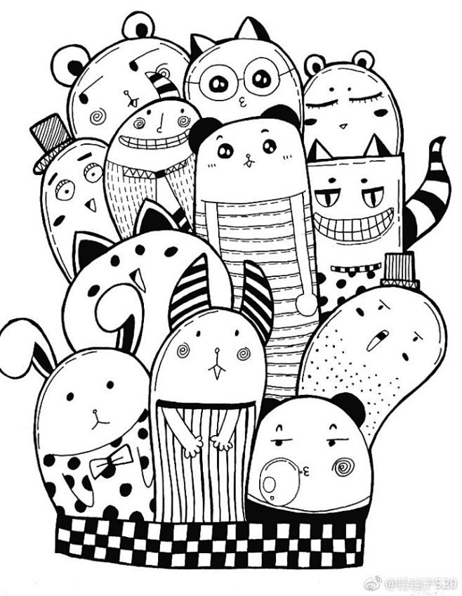 学会萌萌哒动物头像一起来画好玩的挤娃娃吧作者铃铛