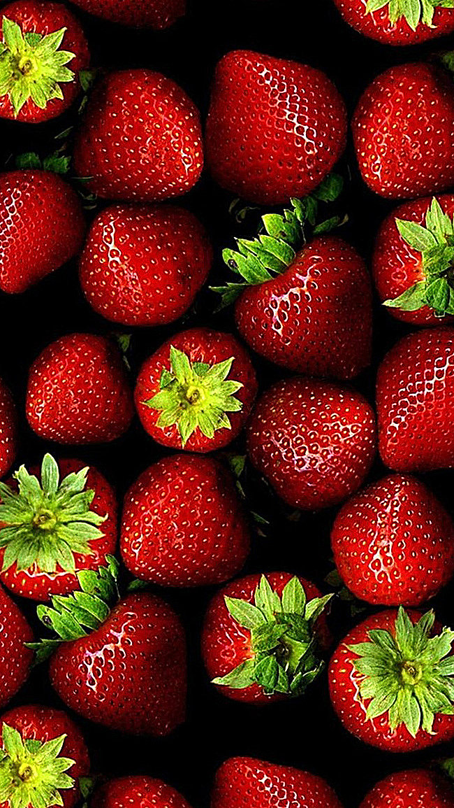 清新水果草莓美食h5背景