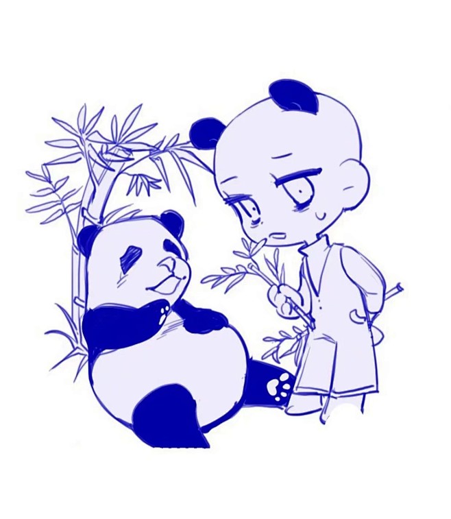 q版人物的画法小动物拟人素材