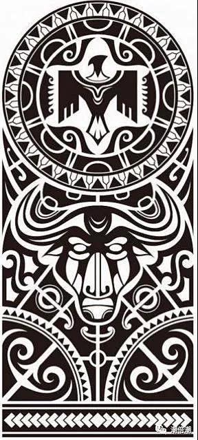 玛雅图腾手稿郑州天龙纹身工作室
